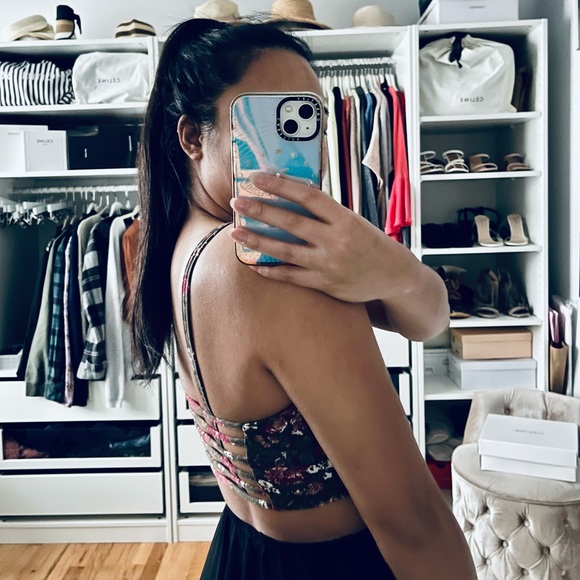 BRANDY MELVILLE Pink Floral Bralette - Picture 2 of 2